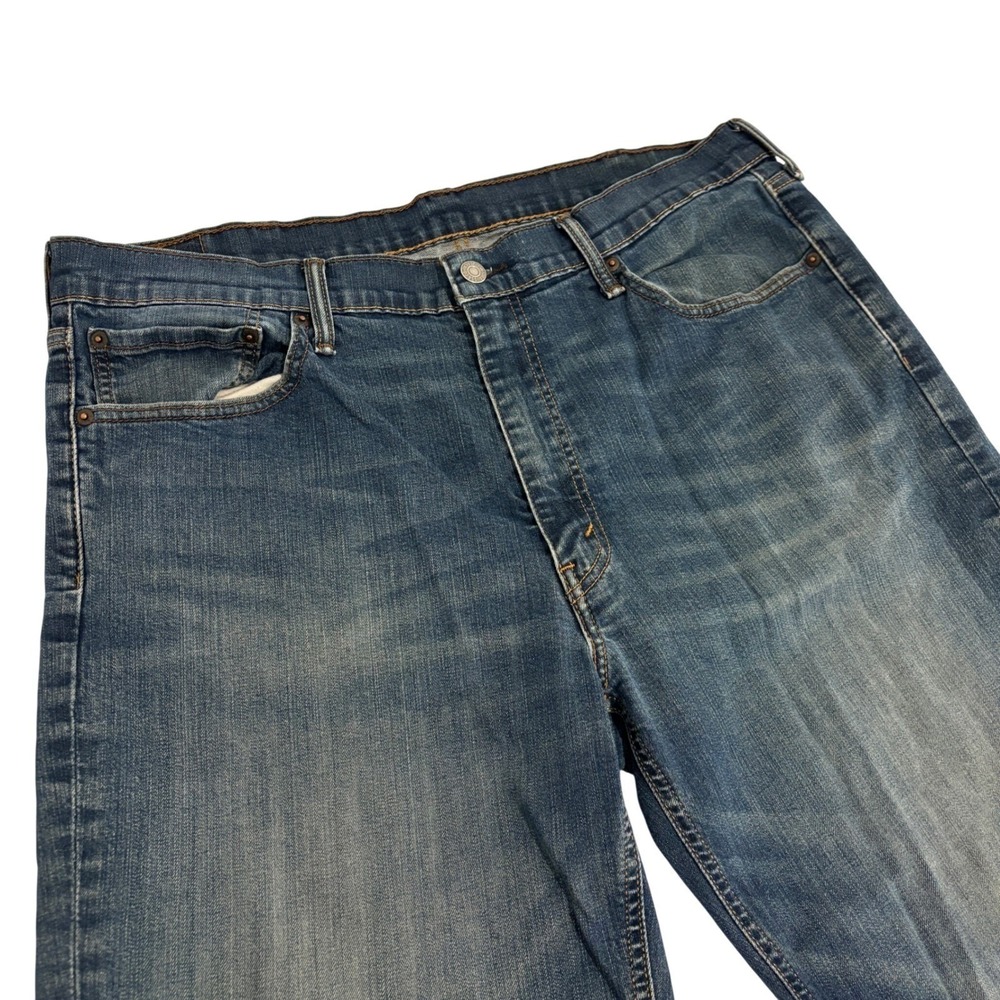 Levi's 541 Athletic Taper Blue Jeans Men 38x31 Stretch More Room in Seat Thighs